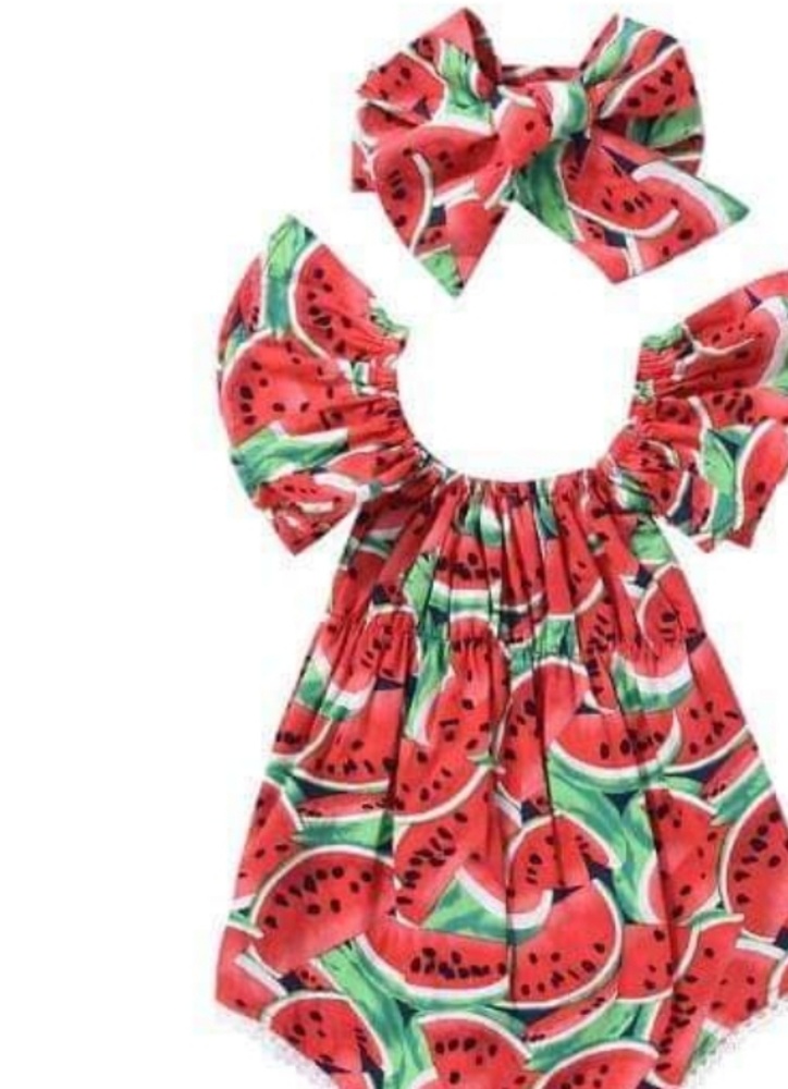 Girls Baby Watermelon Romper